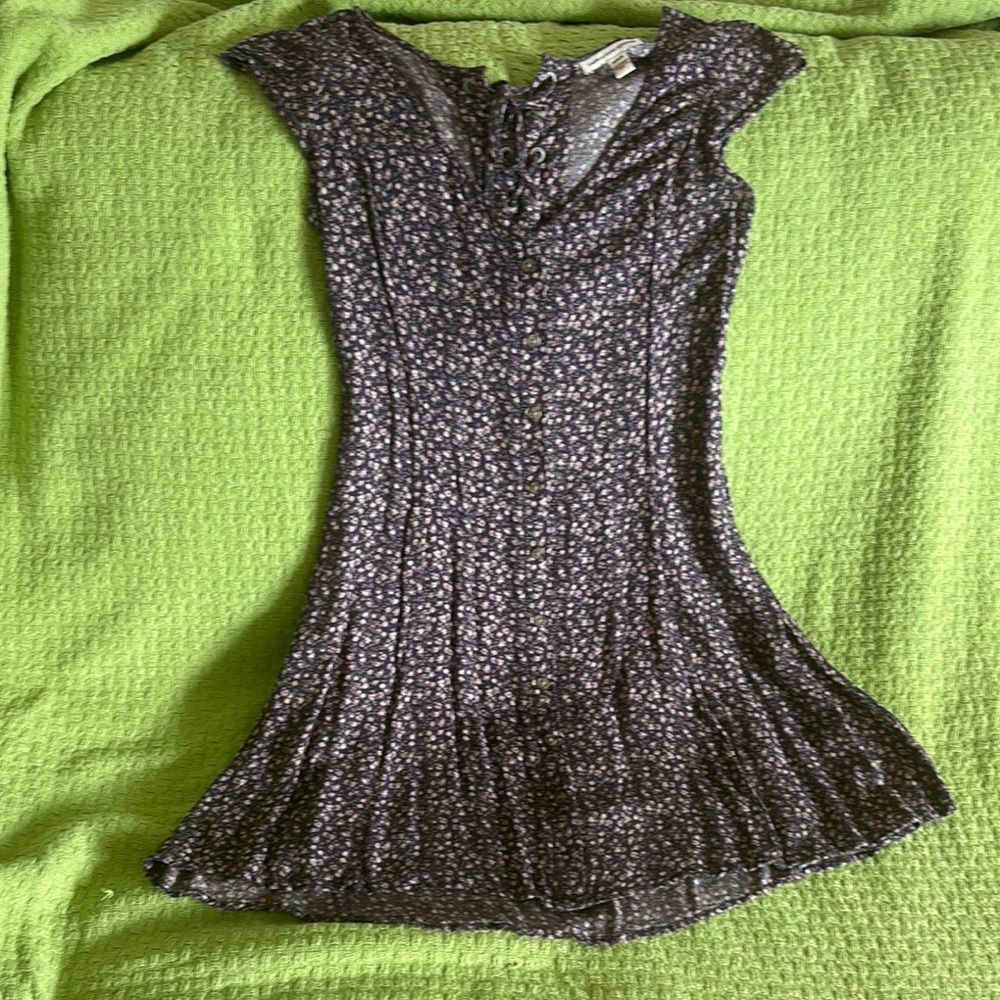American Eagle Outfitters Black Floral Dress